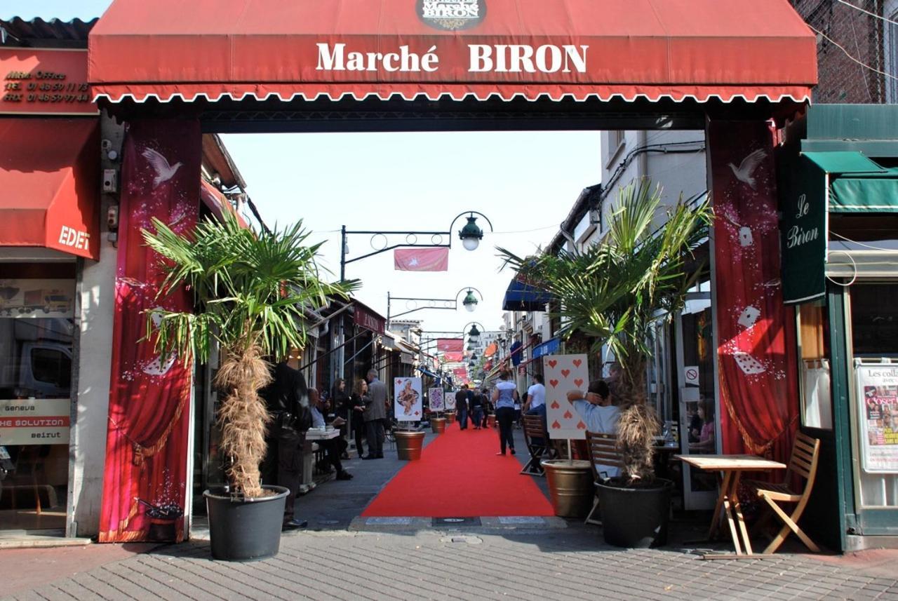 Biron Deluxe Studio Flea Market Of Paris, Porte De Montmartre Saint-Ouen  Exterior foto